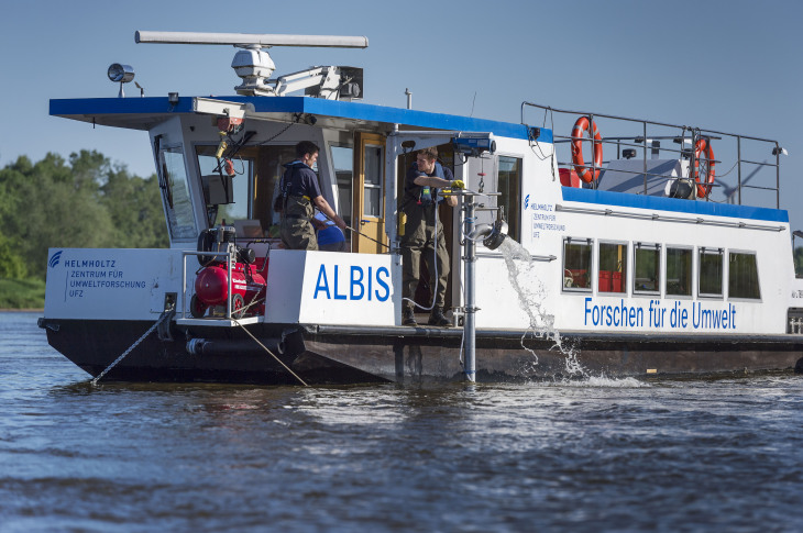 Das Forschungsschiff ALBIS.